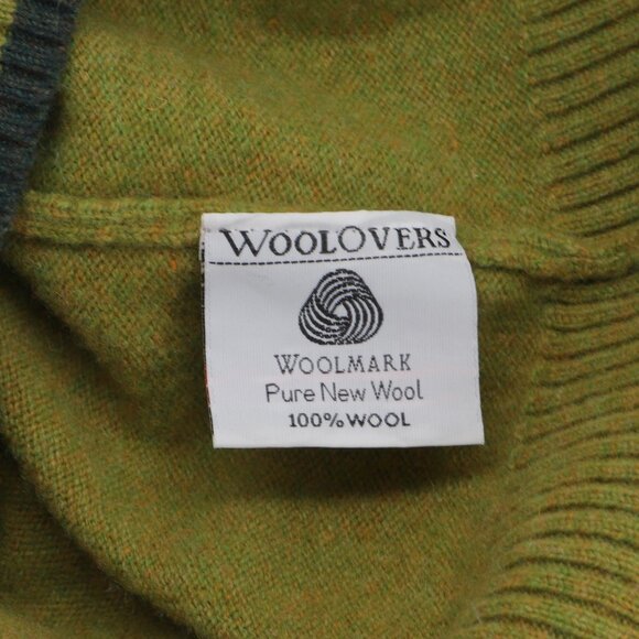 WOOLOVERS Men's Wool 1/4 Zip Sweater Size L - Picture 6 of 6